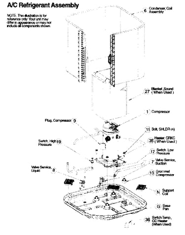 Refrigerant assy