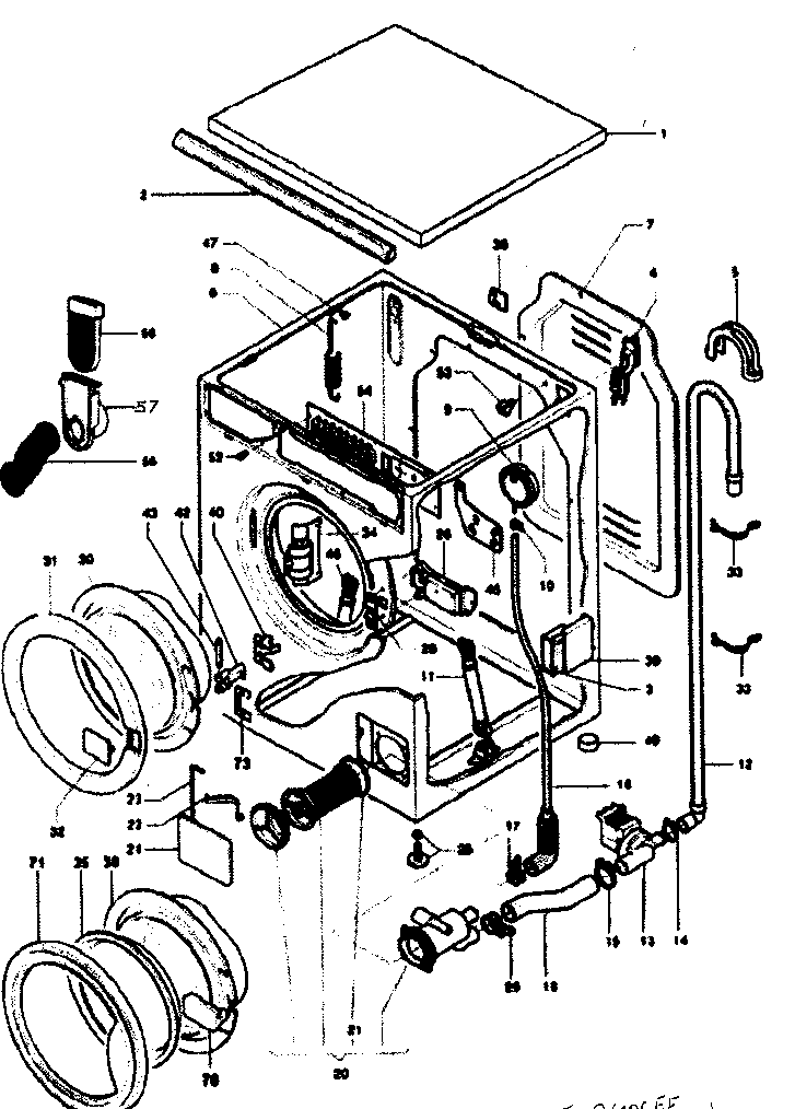Outside cabinet parts