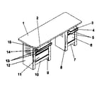 Craftsman 706618990 workbench diagram