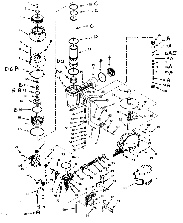 Nailer assy