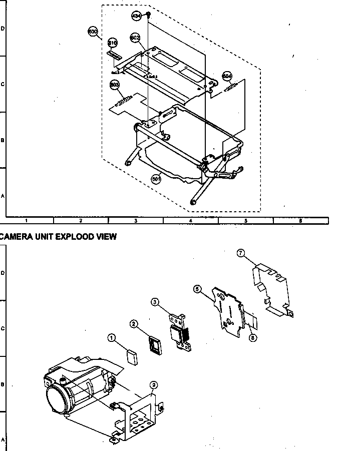 Casstte control/camera assy