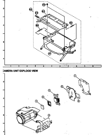 Casstte control/camera assy