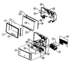 Hitachi 51F710E cabinet parts diagram