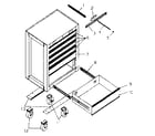 Craftsman 706619551 cabinet parts diagram