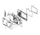 Sony DSC-W50 cabinet parts 1 diagram