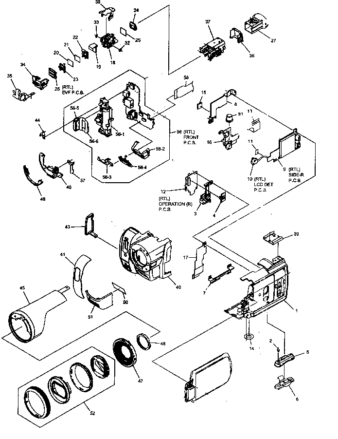 Frame/casing assy 1