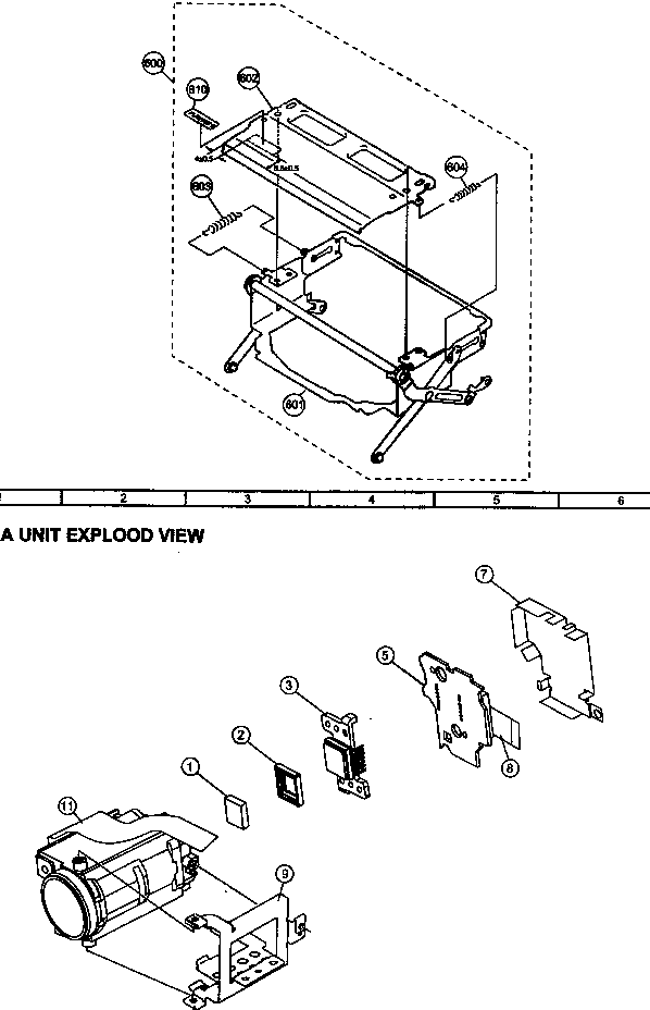Cassette control/camera unit