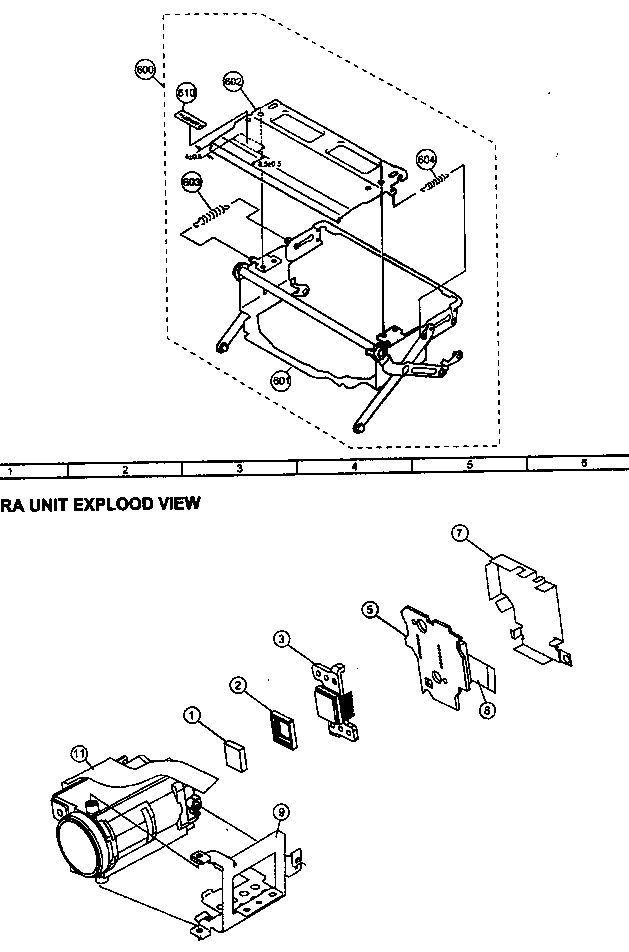 Cassette control/camera unit