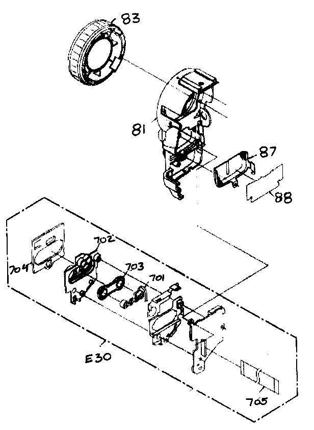 Front case assy