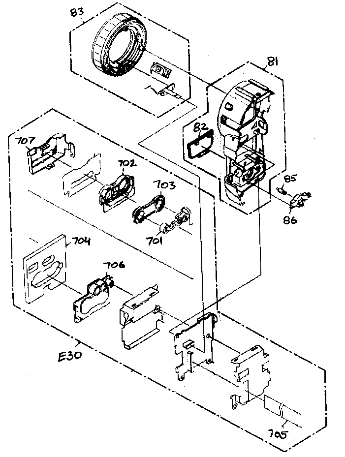Front case assy