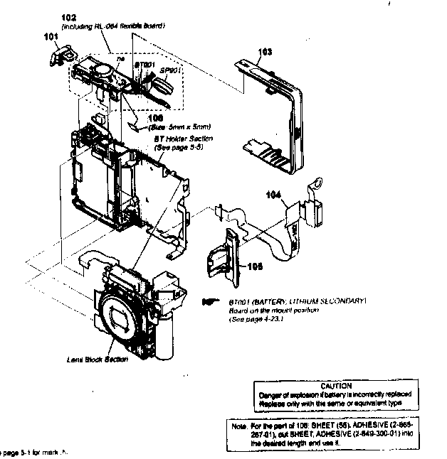 Cabinet top assy
