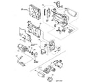 Hitachi VM-H675LA cabinet parts 2/evf assy diagram