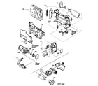 Hitachi VM-H665LA cabinet parts 2/evf assy diagram
