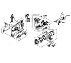 JVC GR-AXM250UC cabinet parts 1 diagram