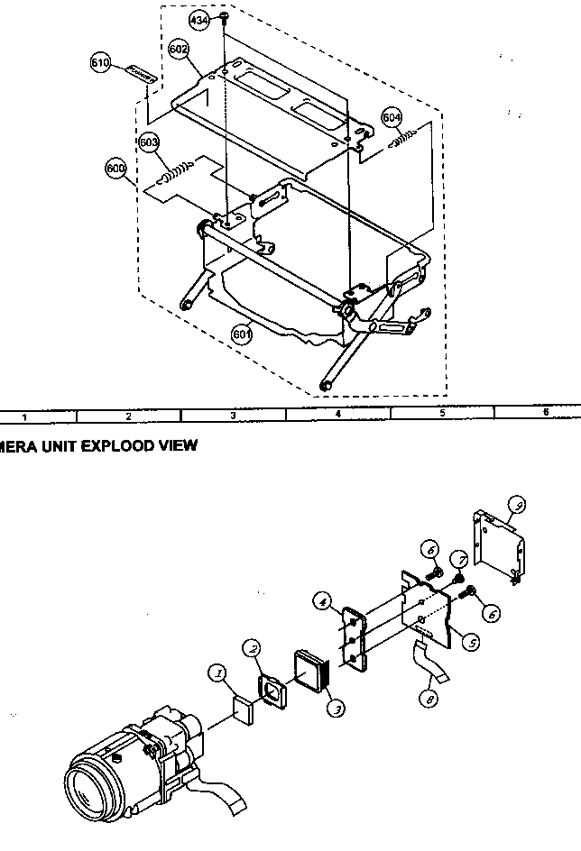 Cassette control/camera unit