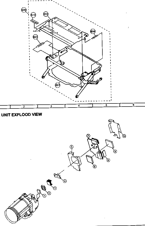Cassette control/camera unit