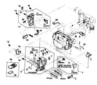 Sony CCD-TRV63 front panel/battery panel diagram