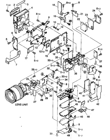 Camera/recorder assy