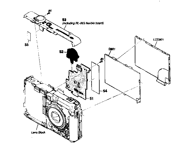 Lcd block assy