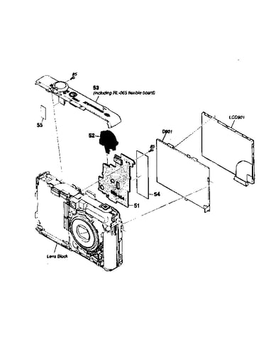 Lcd block assy