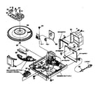 Sony CDP-CX455 chassis assy 1 diagram