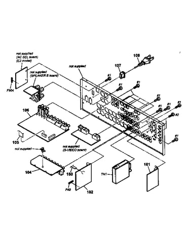 Back panel assy