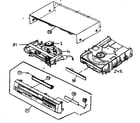 Panasonic PV-D4734S cabinet parts diagram