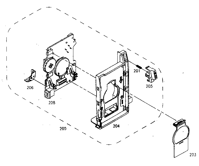 Rear back assy