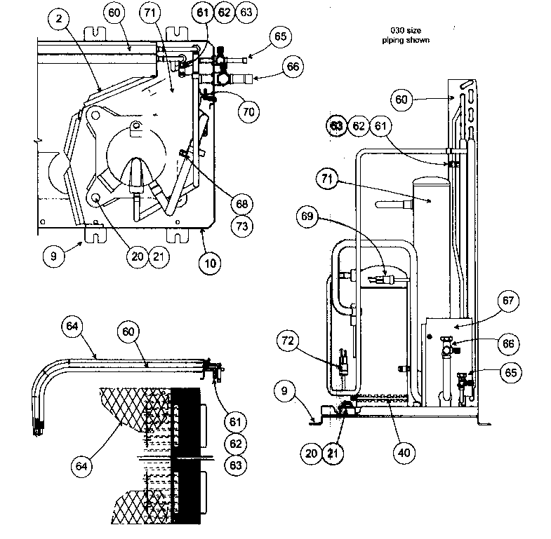 Inside cabinet parts