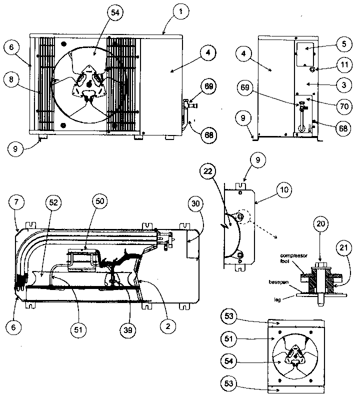 Outside cabinet parts