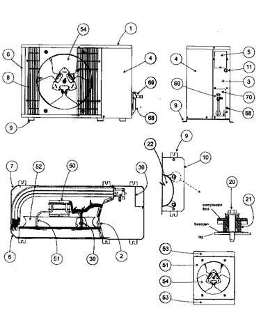 Outside cabinet parts