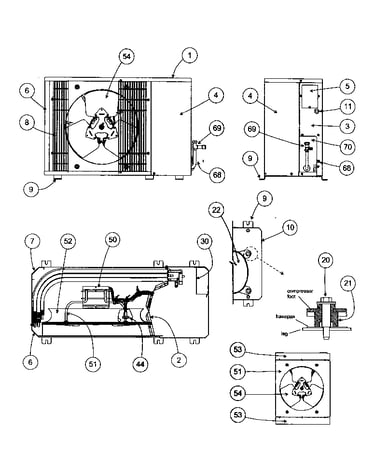 Outside cabinet parts