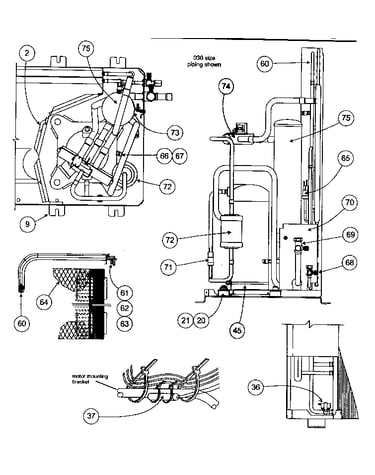 Inside cabinet parts