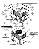 Front view/louver/rear view