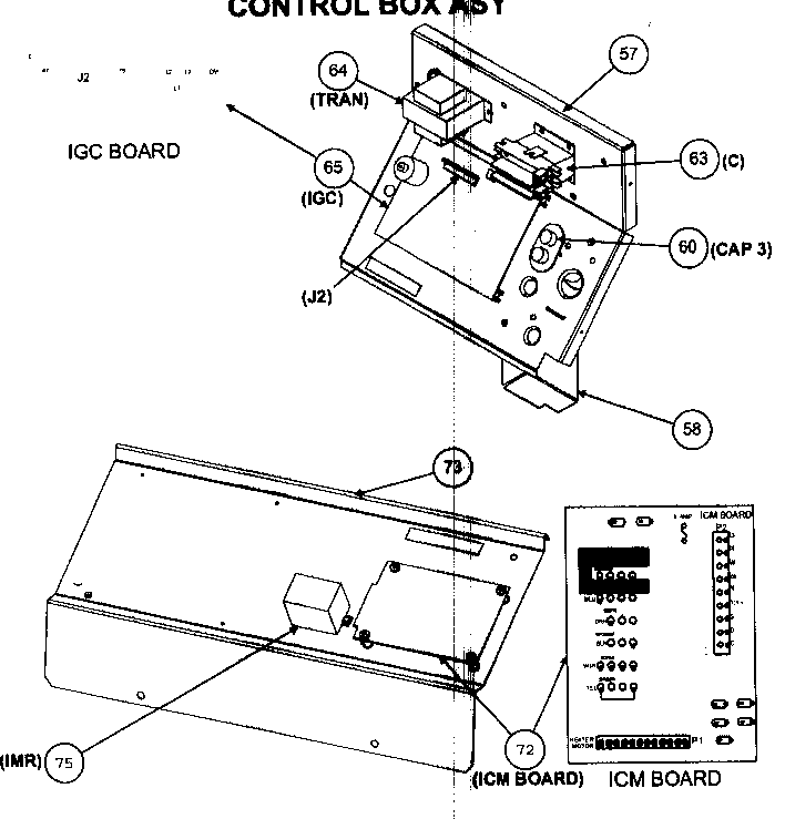 Control box assy