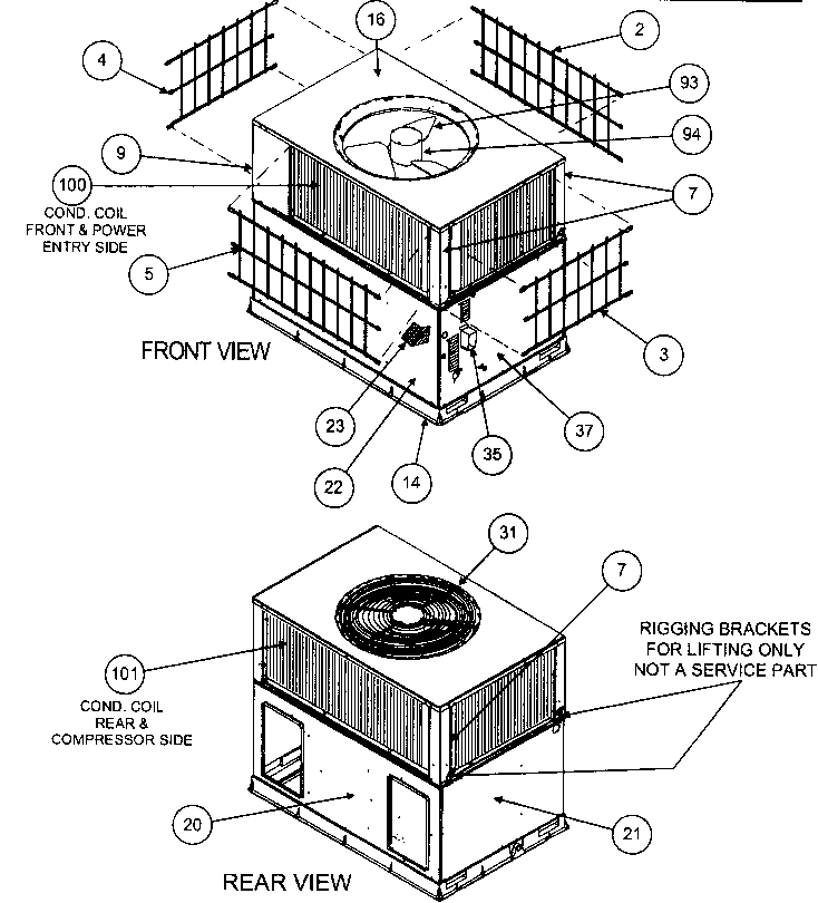 FRONT VIEW/REAR VIEW