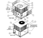 Carrier 48SD042060300 front view/rear view diagram