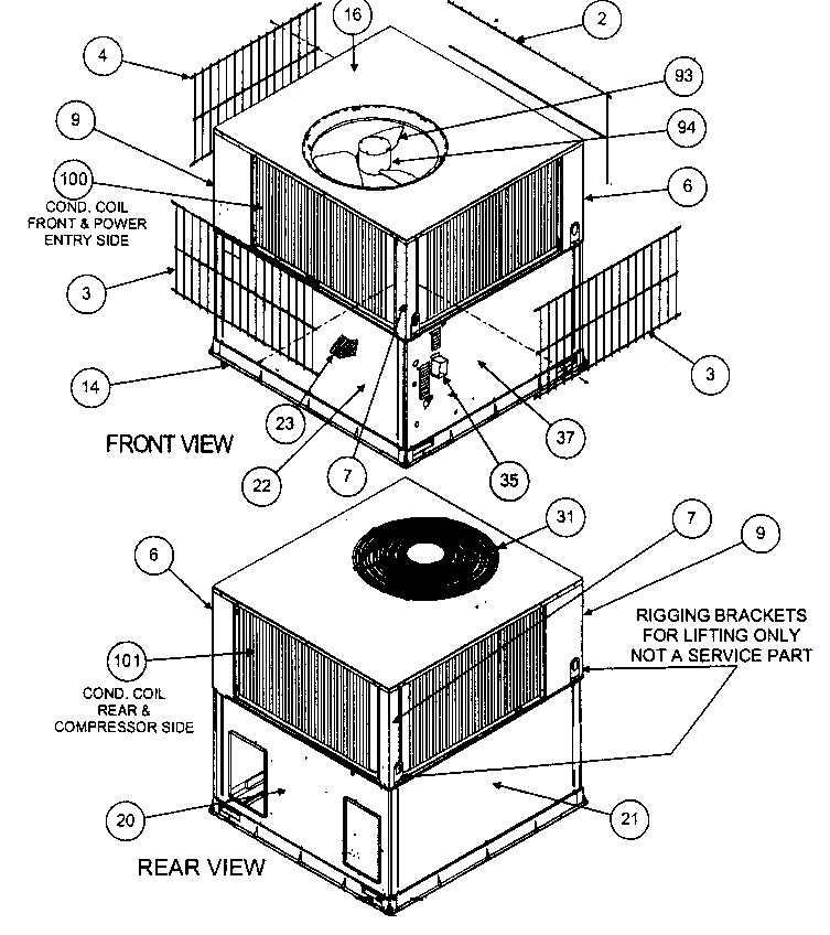 FRONT VIEW/REAR VIEW