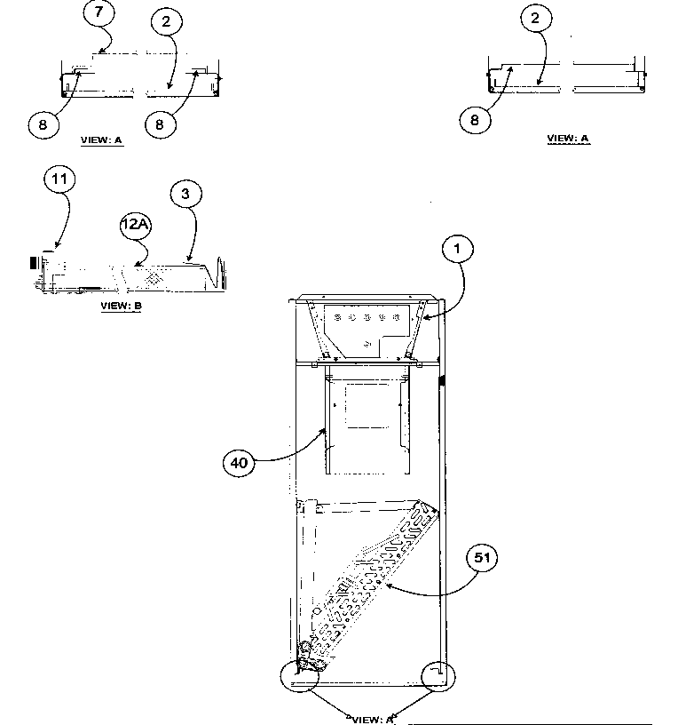 Inside cabinet