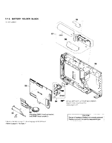 Battery holder block