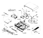 Sony RDR-VX521 cabinet parts diagram