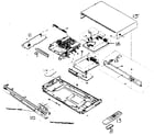 Sony DVP-NS45P cabinet parts diagram