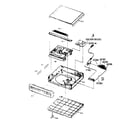 Sylvania DVL515SL cabinet parts diagram