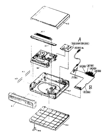 Dvd cabinet parts