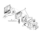 Sylvania DVL515SLK tv cabinet parts diagram