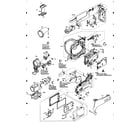 Hitachi DZ-GX3100A cabinet parts diagram