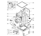 LG WM3431H cabinet parts diagram