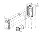 Panasonic SB-W740P cabinet parts diagram