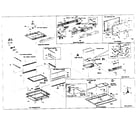 Sylvania 6842THG cabinet parts diagram