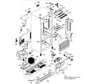 Kenmore Elite 79576093600 case assy diagram